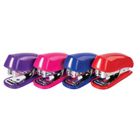 Staples Mini Stapler - 800 Staples - Assorted-Staples up to 10 sheets of 20 pound paper