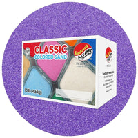 Sandtastik Classic Coloured Sand, 10 lb (4.5 kg) Box, Ultraviolet-Fine grain with natural sparkle throughout