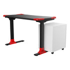 TygerClaw 23"W Sit-Stand Gaming Desk - Black-1 Year Limited Manufacturer Warranty