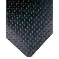 Wearwell Diamond-Plate Select No. 495, 3' x 5', 15/16", Black-COMFORT &amp; INDUSTRIAL STYLE ON A BUDGET!