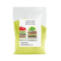 Sandtastik Floral Coloured Sand, 5 lb (2.3 kg) Bag, Lemon Drop-Coarse grain with natural sparkle throughout