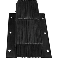 Dock Bumper Solutions, Laminated Dock Bumpers, Vertical, Rubber, 11" W x 4" D x 20" H-Depth: 4"