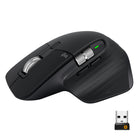 Logitech MX Master 3 Advanced Wireless Mouse - Black-Remarkable speed, precision & quietness of electromagnetic scrolling with all new MagSpeed Wheel - up to 90% faster, 87% more precise & ultra quiet