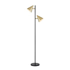 Union & Scale MidMod 60.6" Metal Floor Lamp with Cone Shades-Floor lamp
