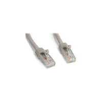 StarTech N6PATCH15GR 15' Cat 6 Snagless Patch Cable, Grey-Dual RJ-45 Male connectors ensure seamless connectivity