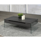 Brassex Coffee Table with Lift Top & Storage, Grey (870-02)-5