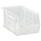 Clear-view Stack & Hang Bins, 30 Lbs. Capacity, CF739, 12 Pack-Material - FDA approved polypropylene
