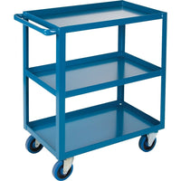Kleton Heavy-Duty Shelf Carts, 3 Tiers, 18" W x 36" H x 30" D, 1200 Lbs. Capacity-Capacity: 1200 lbs.