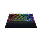 Razer Huntsman V2 Tenkeyless Optical Gaming Keyboard - Clicky Optical Switch - Black - US-Doubleshot PBT keycaps are hard and durable with a textured finish that doesn't fade away