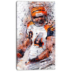 Designart Enthusiastic Football Player Street Art Canvas Artwork, (PT3612-16-32)-Print