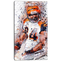 Designart Enthusiastic Football Player Street Art Canvas Artwork, (PT3612-16-32)-Print