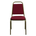 Flash Furniture HERCULES Series Trapezoidal Back Stacking Banquet Chair with Gold Vein Frame - Burgundy Fabric-Multipurpose Banquet Chair