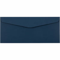 JAM Paper #10 Business Premium Envelopes - 4 1/8" x 9 1/2" - Navy Blue - 100 Pack-Colour: Navy Colour: Blue