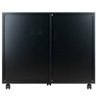 Winsome 20630 Halifax Cabinet Black Finish-Drawer inside dimension 15.9"W x 11.8"D x 2.6"H