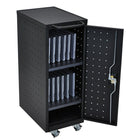Luxor (LLTP12-B) 12 Laptop/Chromebook Compact Charging Cart, Black-Charging cart for Chromebook Compact