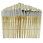 Chenille Kraft Wood Handled Brush, 48 Pack-Wood handle paint brushes for painting
