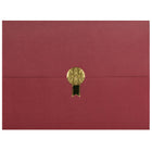 St. James Document/Certificate Holders - Gold Award Seal with Single Gold Ribbon - Burgundy - 5 Pack-Add ceremony, elegance and sincerity to the act of giving recognition
