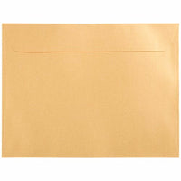 JAM Paper Metallic Booklet Envelopes - 9" x 12" - Stardream Gold - 50 Pack -Colour: Gold