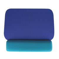 DAC MP-25 Economy Mouse Pad with Wrist Rest, Blue-Helps keep your wrists ergonomically positioned