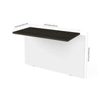 Bestar Pro-Concept Plus Bridge, White & Deep Grey (110820-1117)-29.7"H x 39.4"L x 19.5"D