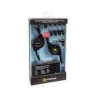 ReTrak Retractable Universal Laptop Charger and Power Adapter-Cable retracts to a compact size ideal for commuting and travel 