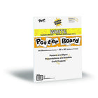 Pacon Super Value Poster Board, White, 22" x 28", 50 Sheets-Economy 11 pt. thickness
