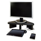 DAC MP-214 Height-Adjustable Corner Monitor Riser/Stand with 2-USB Ports-Supports weighing up to 77lb