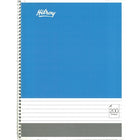 #Hilroy Ruled Coil Notebook, 100 Sheets, 8" x 10-1/2", Assorted (13048)-100 3-hole punched 8" x 10-1/2" letter-sized white sheets