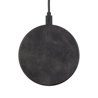 General Supply Goods + Co Vegan Leather Qi 10W Wireless Charger - Charcoal-Universal rapid 10W