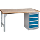 Kleton Workbenches, 2500 Lbs. Cap., 72" W x 30" D, 34" H-Capacity: 2500 lbs.