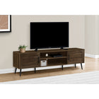 Monarch Specialties 2717 Tv Stand - 72"L/Brown Wood-Look With 2 Doors-This tv console is designed to support large-screen TVs, making it the ideal media entertainment centre for any living room or bedroom