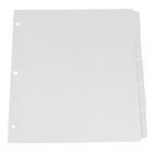 Oxford Plain Tab Dividers - 5 Tab - Letter Size - White-Instant index tabs - no time consuming tab typing or insertion