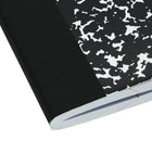Merangue Composition Books - 9-3/4" x 7-1/2" - 200 Pages - Black - 6 Pack-Sewn binding keeps notebook flat when writing