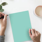 JAM Paper Matte Cardstock, 8.5" x 11", 130 lb. Turquoise, 25 Pack (296131624)-Quantity: 25 Sheets per Pack