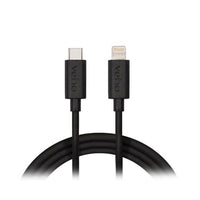 Veho Pebble USB-C to Lightning Charge and Sync Cable - 1-m/3.3-ft - Black-Charge and sync important portable devices such as cameras, smartphones, tablets to your PC, laptop or computer