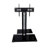 TygerClaw 32" - 42" TV Stand (LCD8222BLK)-2 layers TV stand with 2 black glasses