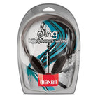 Maxell Sing Headphone with mic - Black-In line mic