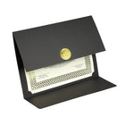 St. James Elite Medallion Fold Certificate Holders, Black Linen with Gold Medallion, 5 Pack-80 lb black linen cover