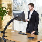 North Bayou 22"-35" Gas Strut Monitor Desktop Mount with USB Port - F100A-Ergonomics: Yes
