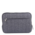 Bugatti Matt Polyester Tablet Sleeve for up to 10.2" Devices - Black-Back zip pocket