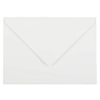 JAM Paper A7 Invitation Envelopes, 5.25 x 7.25, Strathmore Bright White Wove, 250 Pack (1921392H)-Bright white wove v-flap Strathmore envelope