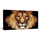 Designart Hear Him Roar Lion Animal Canvas, Multiple Sizes, (PT2437-32-16)-Print