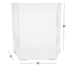 Eddie's Plexiglass 3 Panel Sneeze Guard - 24"W X 36"H X 12"D - Clear-Designed to be used in offices, meeting areas, shared workspaces, classrooms, libraries and restaurants