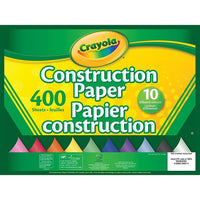 Crayola Construction Paper - 10 Colours - 400 Sheets-Great for doing paper activities and works well with Crayola scissors and glue