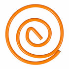 JAM Paper Colored Circular Paper Clips - Orange - 2 Packs of 50-Premium paper clips made from high quality vinyl coated steel wire