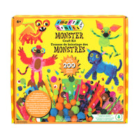 Smarts & Crafts Monster Craft Kit-Felt sheets/ Faux fur/ Trim/ Cording