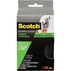 Scotch Indoor Fasteners, 3/4" x 5', Black, 1 Set Pack-Ideal organizers for storage closets or work areas