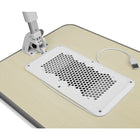 Aluratek Adjustable Laptop Table with Cooling Fan (ACT01F)-Tilt control up to 30 degrees to create an ideal viewing and ergonomic typing angle