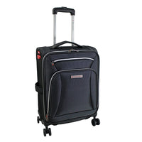 Air Canada 22" Softside Carry-on Luggage - USB Port-Grey, Polyester