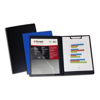 Duraply Folding Clipboard, Blue, Letter size, 4 Pack-3 layer polypropylene
